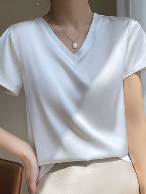 Camisa De Seda Clara Elisa Branca / P