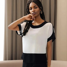 Camisa De Seda Double Branca / M Feminina