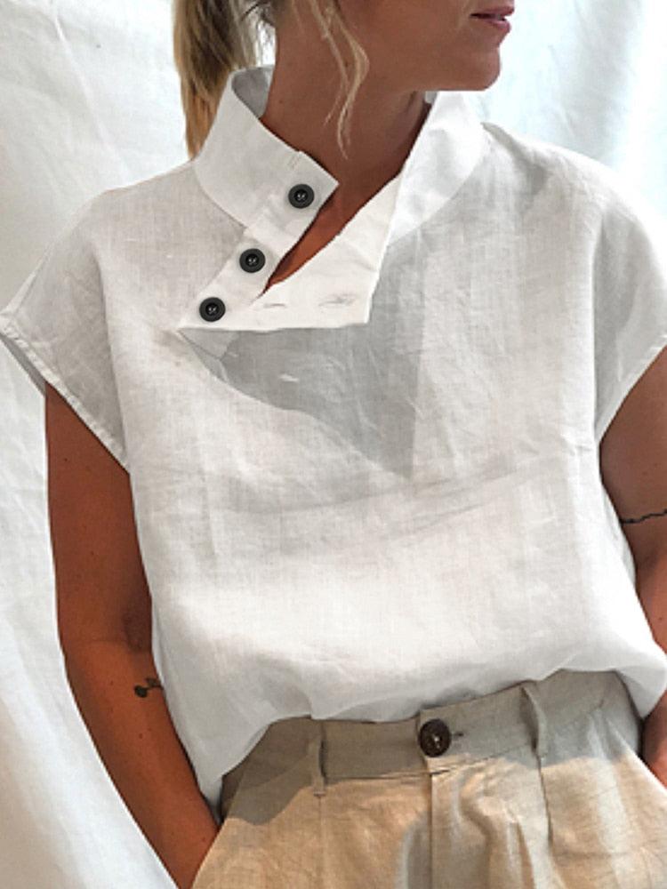 Camisa Budapeste Branca / P Feminina