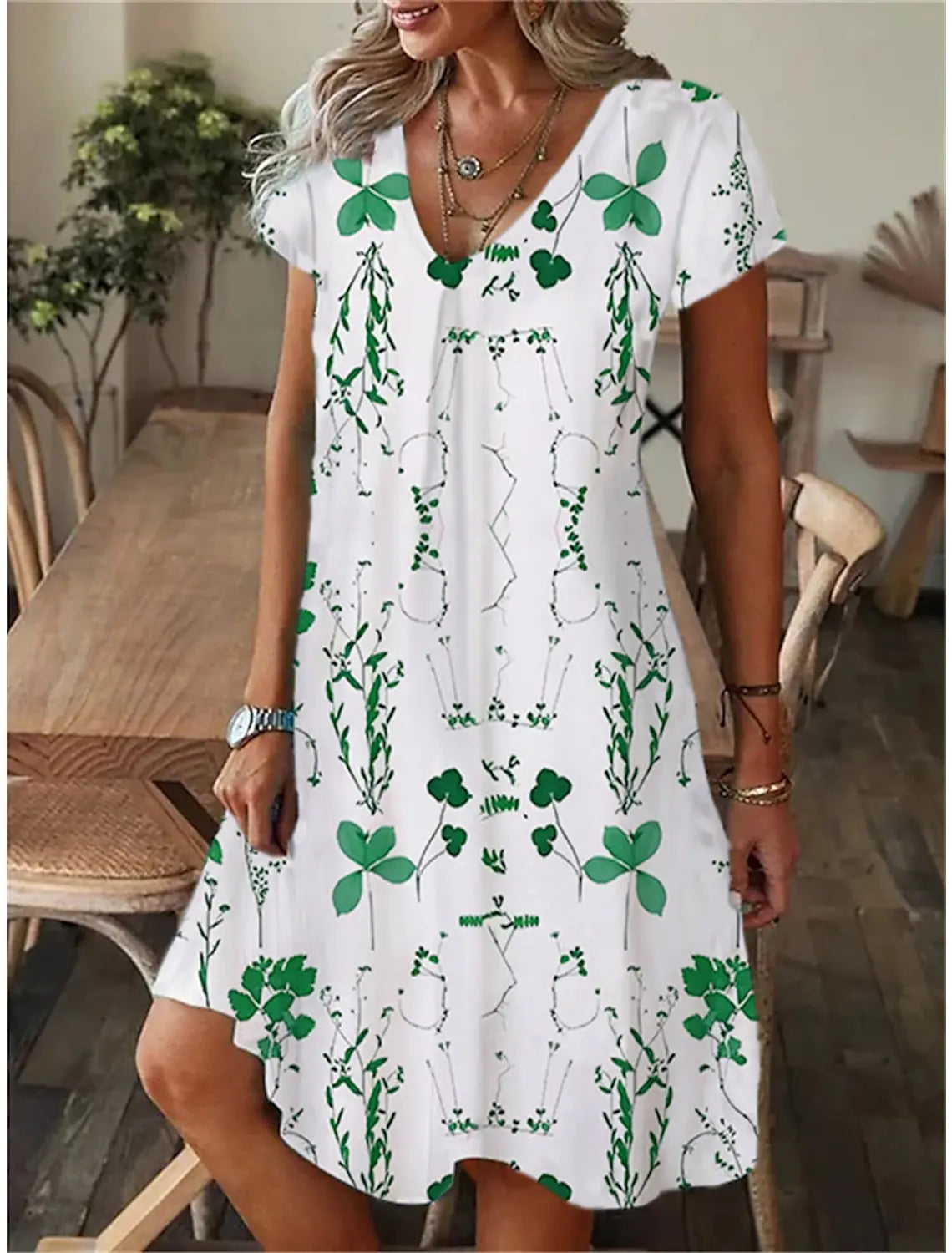 Vestido Floral Clarice Verde / P