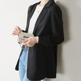 Blazer Casual Charlotte / Um Mix Perfeito De Luxo Glamour E Conforto! Preto Pp