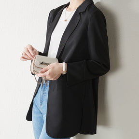 Blazer Casual Charlotte / Um Mix Perfeito De Luxo Glamour E Conforto! Preto Pp
