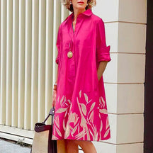 Blouses Women Summer 2023 Trend Solid Polka Dot Printing Sexy Shirt Dress Loose Fashion Casual