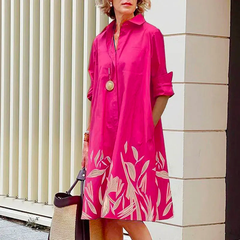 Blouses Women Summer 2023 Trend Solid Polka Dot Printing Sexy Shirt Dress Loose Fashion Casual