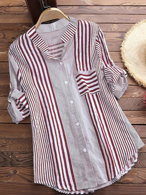 Camisa De Linho Maria Júlia Vermelha / P