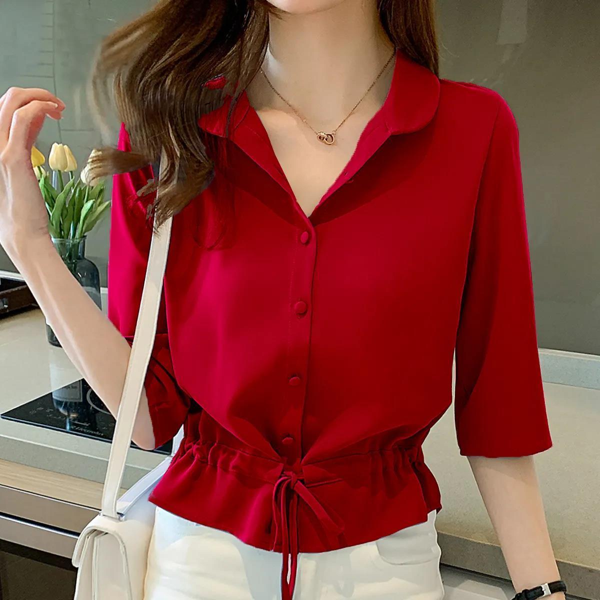 Camisa Dora Lis Vermelha / P