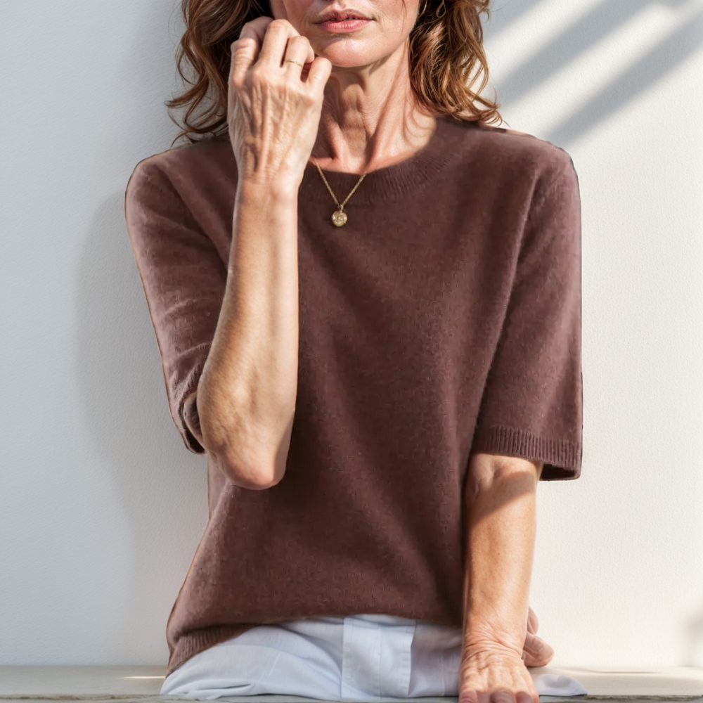 Camisa De Lã Olívia Marrom / P Feminina