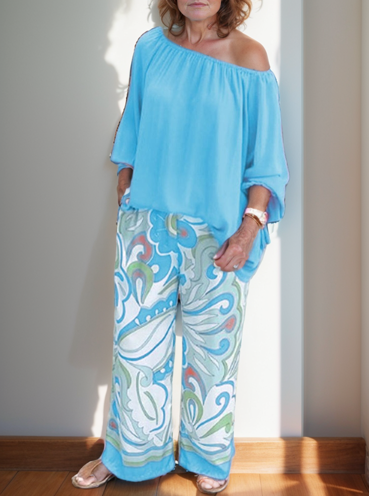 Conjunto Núbia Azul Claro / P
