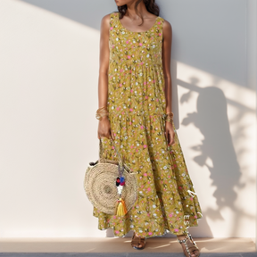 Vestido Floral Angelina Amarelo / P