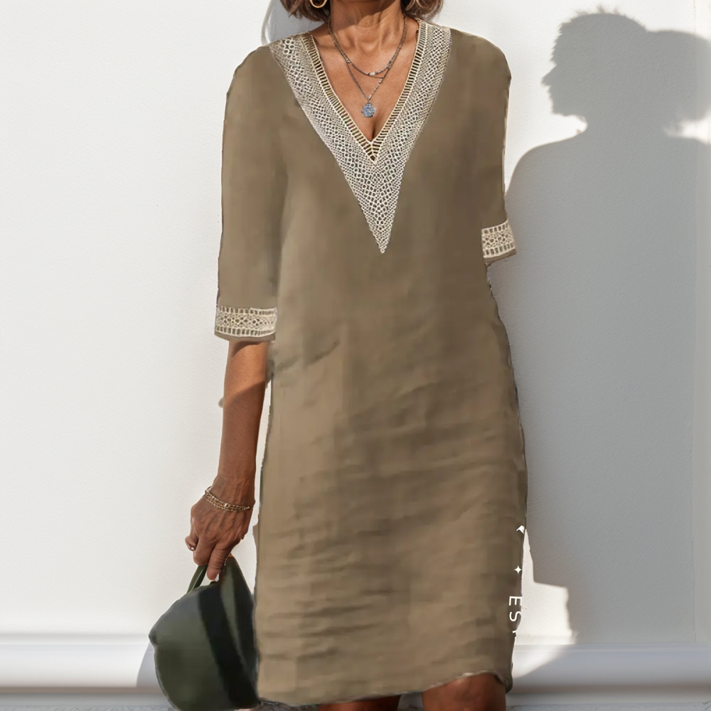 Vestido De Linho Antonella