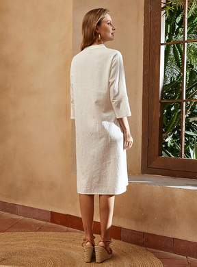 Vestido De Linho Isadora