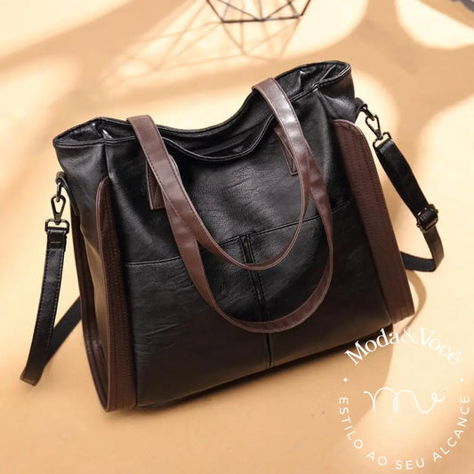 Bolsa De Couro Feminina Sofia Preto Ep17