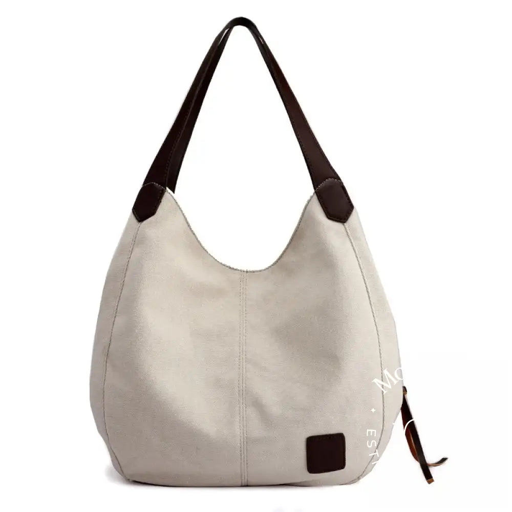 Bolsa Vintage Feminina Casual Penélope Bege Lyon Fashion