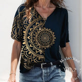 Camisa Abstrata Sunshine Clarice Azul / P