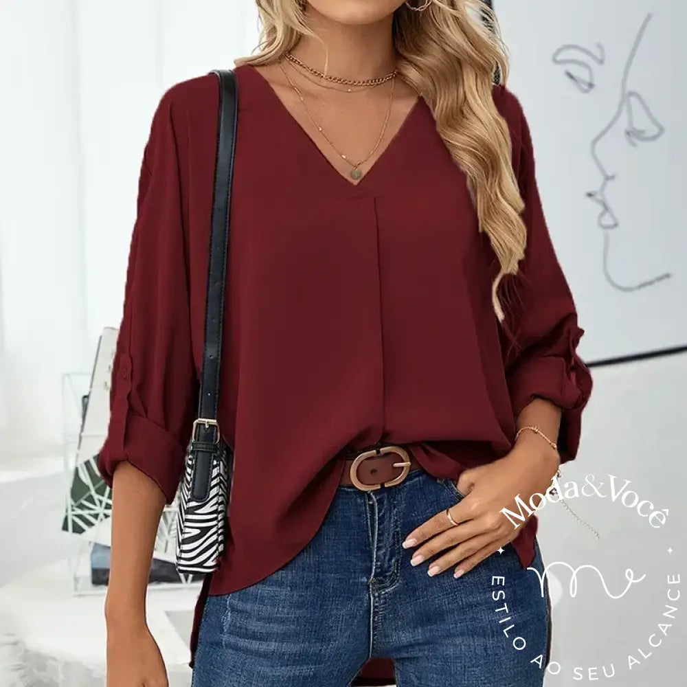 Solid Casual Loose Blouses For Women Fashion 2023 Autumn Vintage Women’s Oversized Shirts And