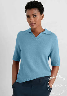 Camisa De Cashmere Anami Azul / P