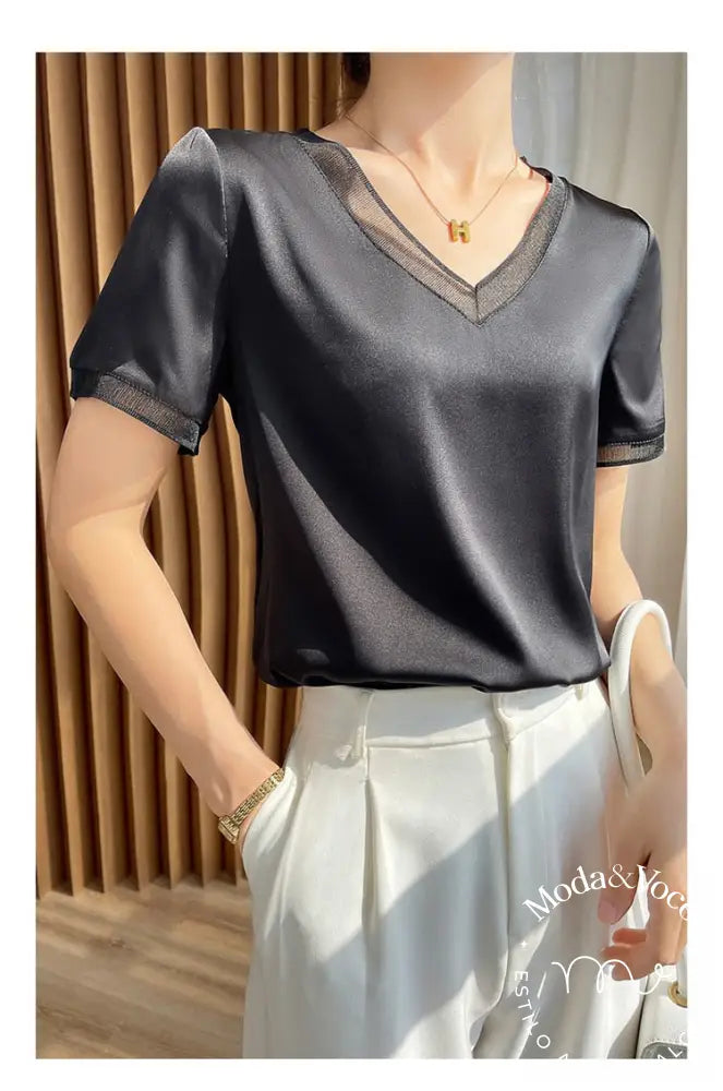 Camisa De Seda Deise