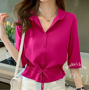 Camisa Dora Lis Rosa / P