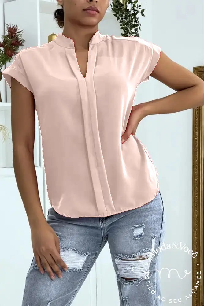 Camisa Filadélfia Rosa / P Feminina