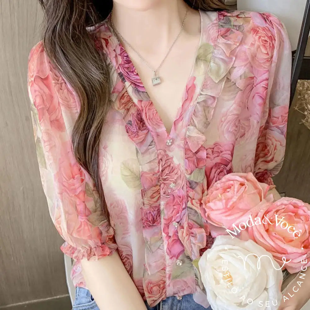 Camisa Floral Catharina