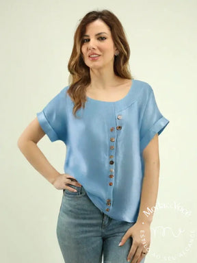 Camisa Madri Azul Clara / P Feminina