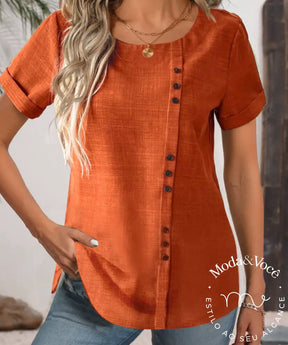 Camisa Madri Laranja / P Feminina