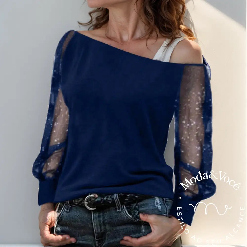 Camisa Natalie Azul / P Feminina