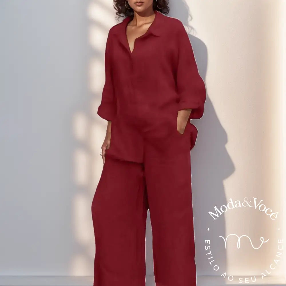 Conjunto De Linho Alexia
