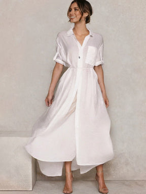 Vestido De Linho Village Branco / M 18