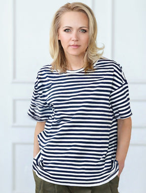Camisa Listrada Donatella Feminina