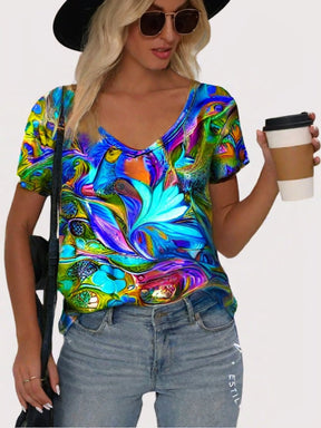 Camisa Macau Abstrato Feminina