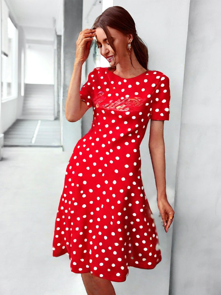 Vestido Bolinhas Sônia Vermelho / P