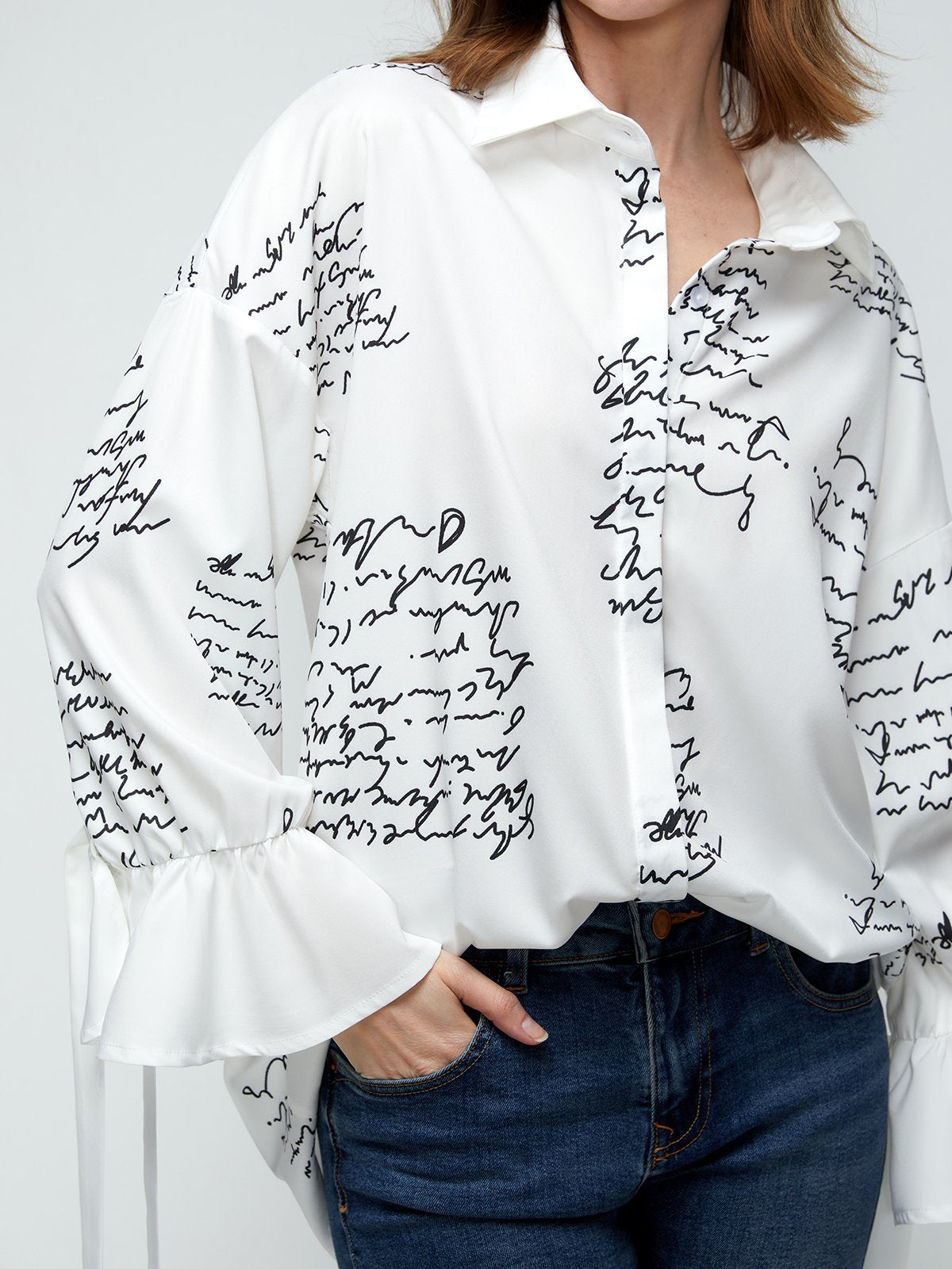 Blusa Floral Com Gola Rebeca Letras / P