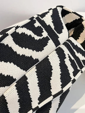 Bolsa De Tecido Em Cores Contrastantes