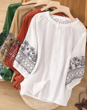 Camisa Com Bordado Elisa