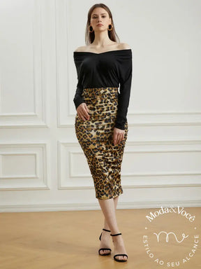 Saia Skinny Leopard Lady