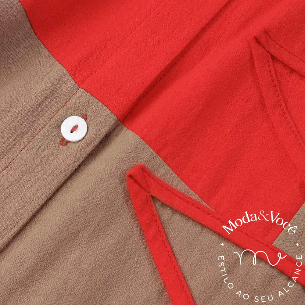 Vestido De Algodão Casual Mallorca