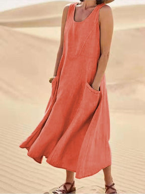 Vestido De Linho - Alicie Laranja / P Vestido 07