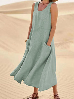 Vestido De Linho - Alicie Verde / P Vestido 07