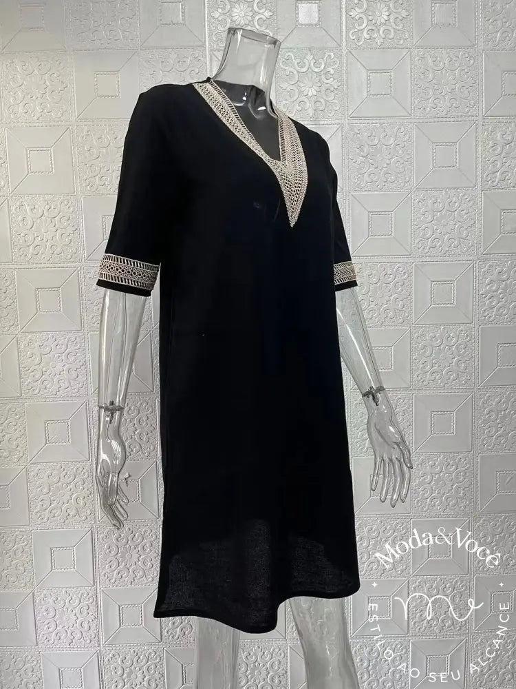 Vestido De Linho Antonella