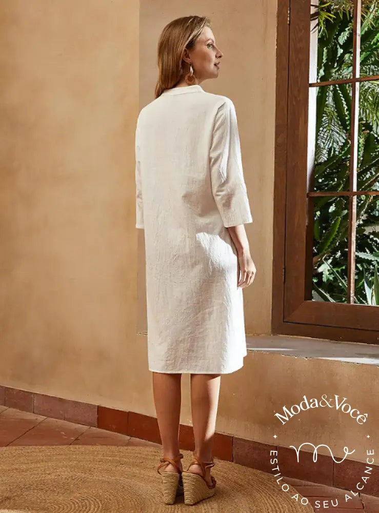 Vestido De Linho Isadora
