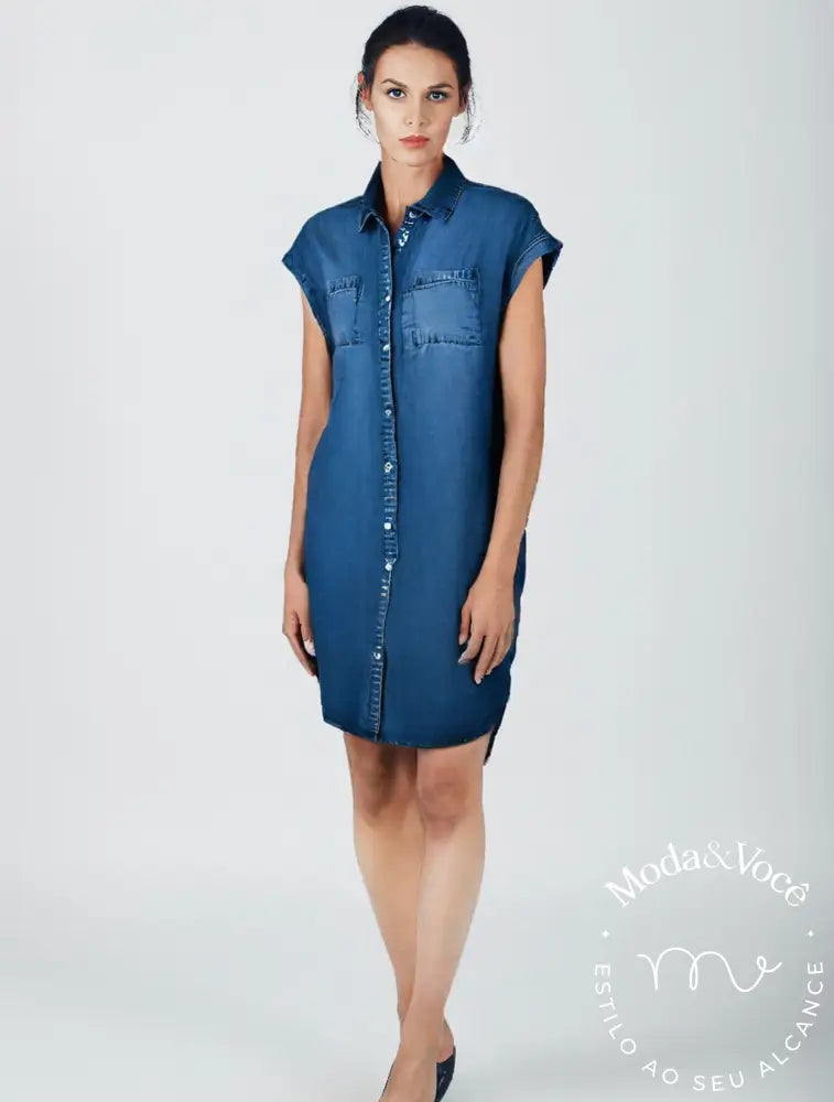 Vestido Jeans Mary Azul Escuro / P