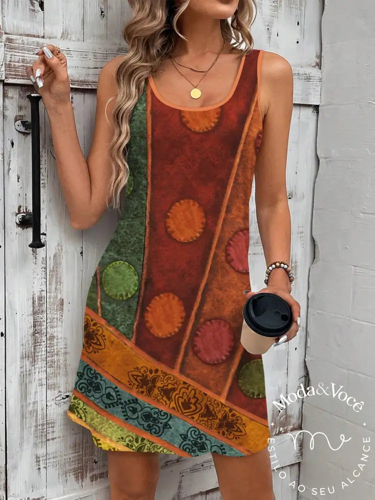 Vestido Tribe Laranja / P