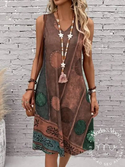 Vestido Tribe Marrom / P