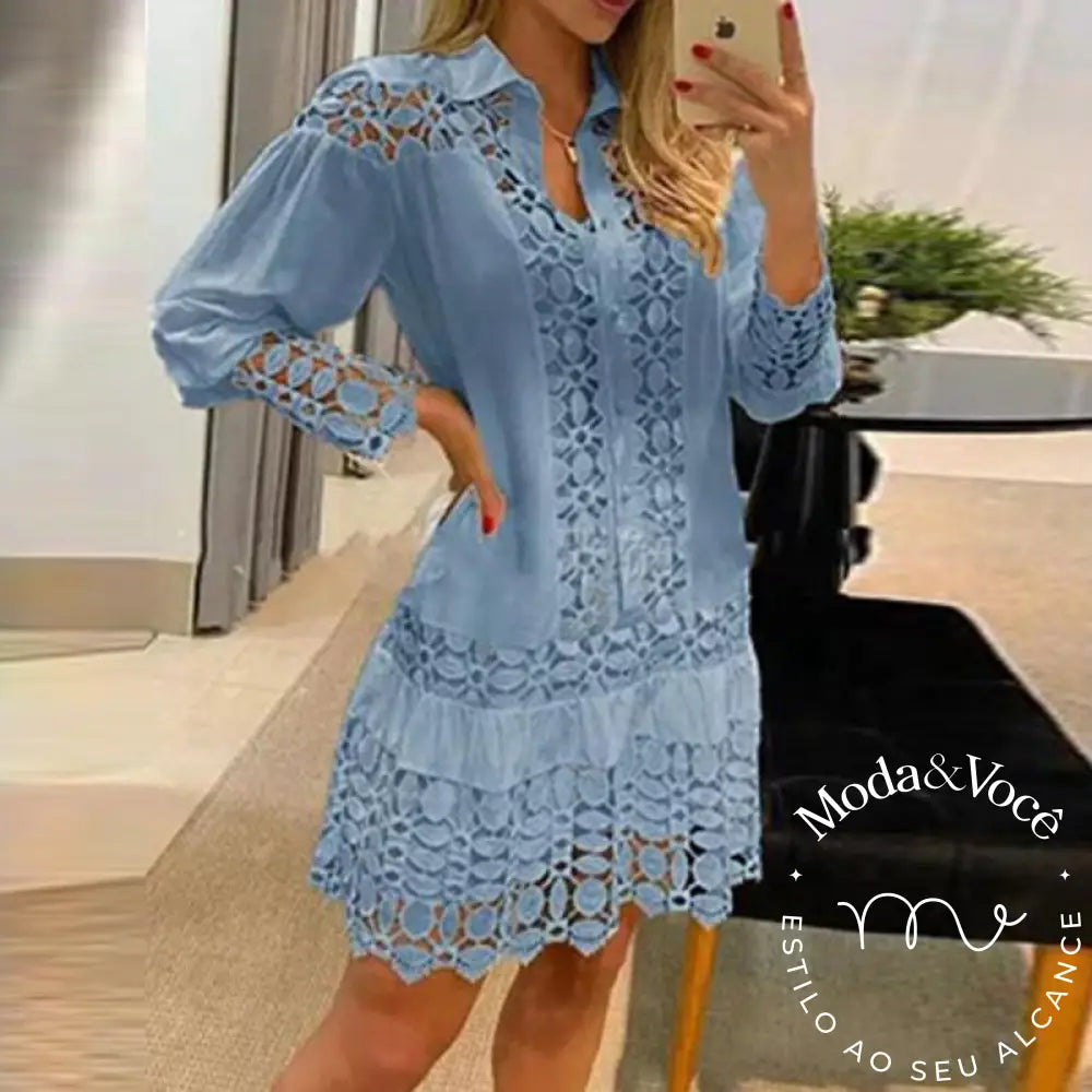 Vestido Feminino Verena Azul / P Feminino